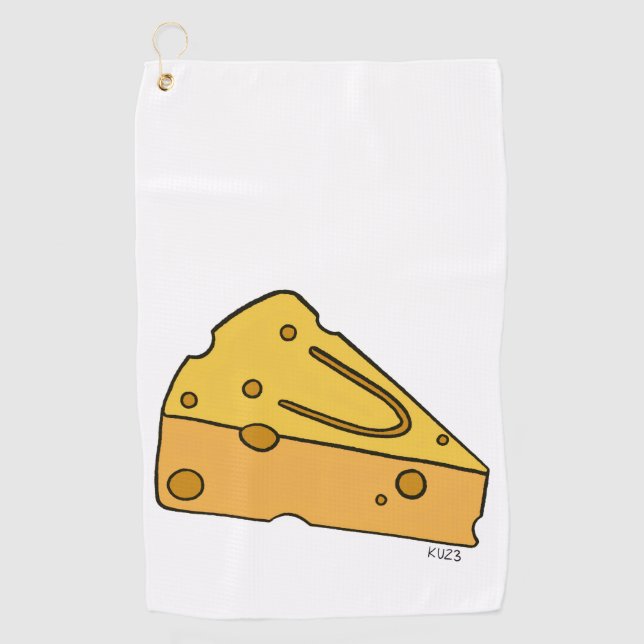 Serviette De Golf Fromage Mignon Rieur (Devant)