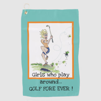 Serviette De Golf Funny Golf Towne