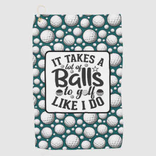 Serviette De Golf Funny Lousy Golfer noir et blanc