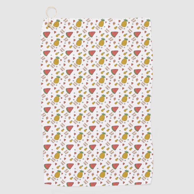 Serviette De Golf funny pineapp (Devant)