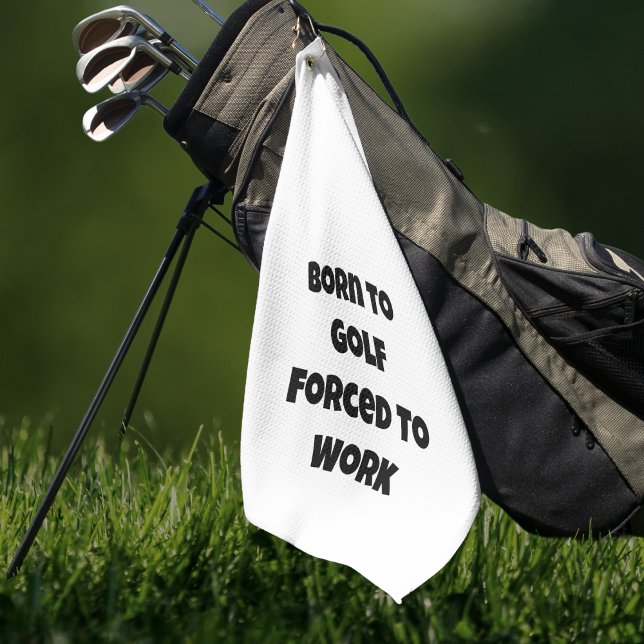 Serviette De Golf Funny Quote Golfing (Funny Golf Towel For Your Favorite Sports Golfer. )