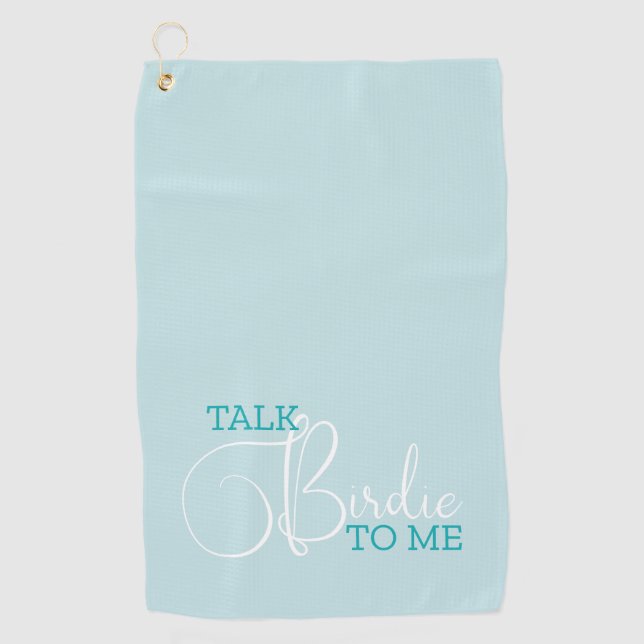 Serviette De Golf Funny Turquoise Golf Plaisanterie (Devant)
