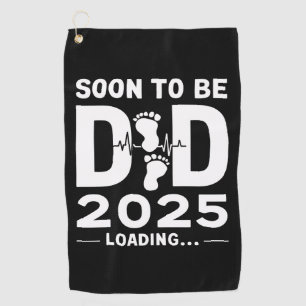 Serviette De Golf Futur Papa Prévu 2025 Nouveau Papa À Venir 