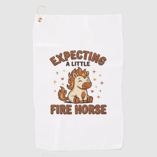 Serviette De Golf Futur Petit Cheval de Feu Vintage Baby Shirt_1
