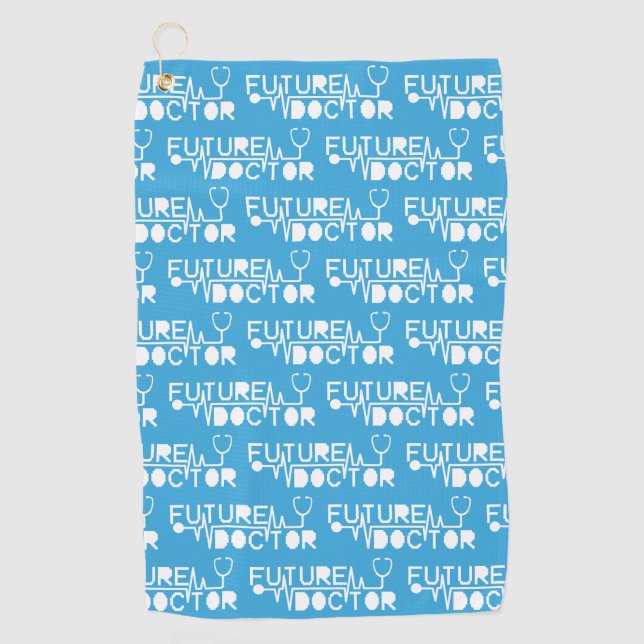 Serviette De Golf Future docteur médecine Stethoscope Mug (Devant)