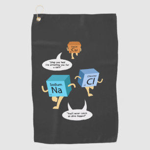 Serviette De Golf Gag de chimie Éléments chimiques nouveauté