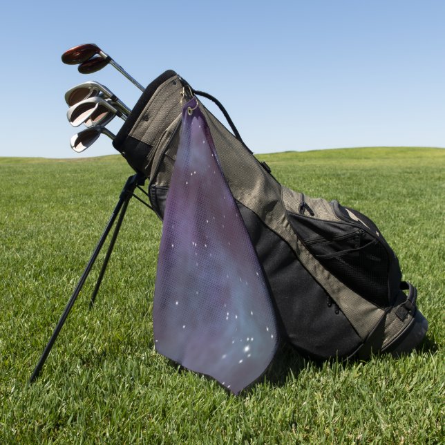 Serviette De Golf Galaxie mystique de Violet Dusty (Vert)