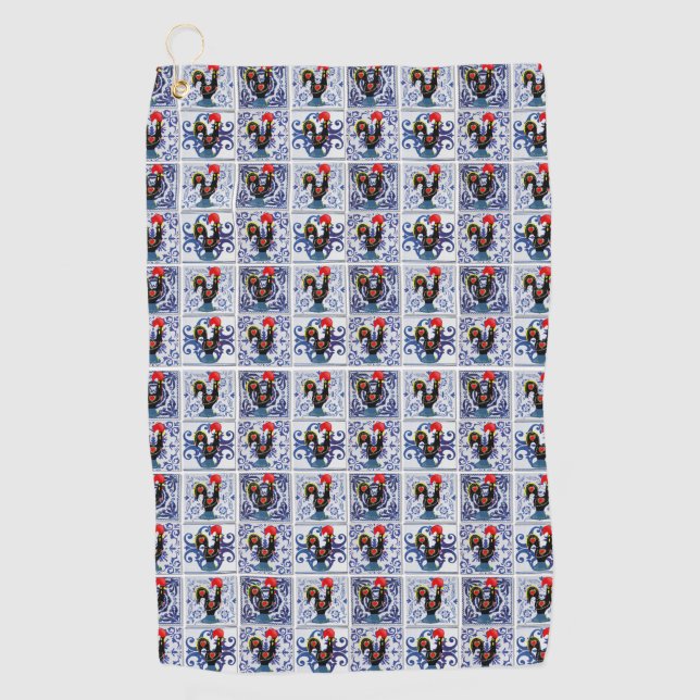 Serviette De Golf Galo de Barcelos, Portugal (Devant)