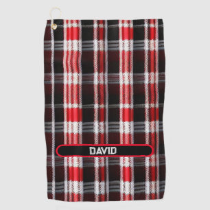 Serviette De Golf Gamme Abstraite Red Black