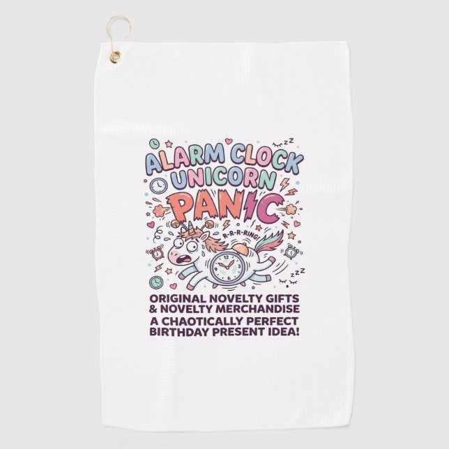 Serviette De Golf Garde du Royaume Licorne Conception Vectorielle Ad (Devant)