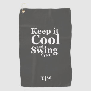 Serviette De Golf Gardez-le Cool et Swing Golf Thème