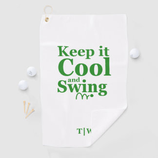 Serviette De Golf Gardez-le Cool et Swing Golf Thème
