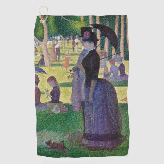 Serviette De Golf Georges Seurat - Un dimanche après-midi à l'Île de (Devant)
