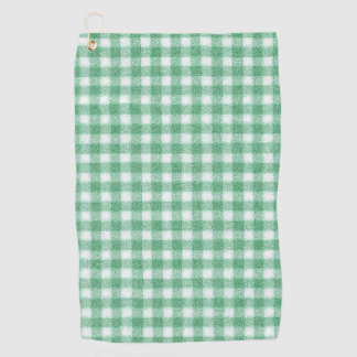 Serviette De Golf Gingham vert menthe 