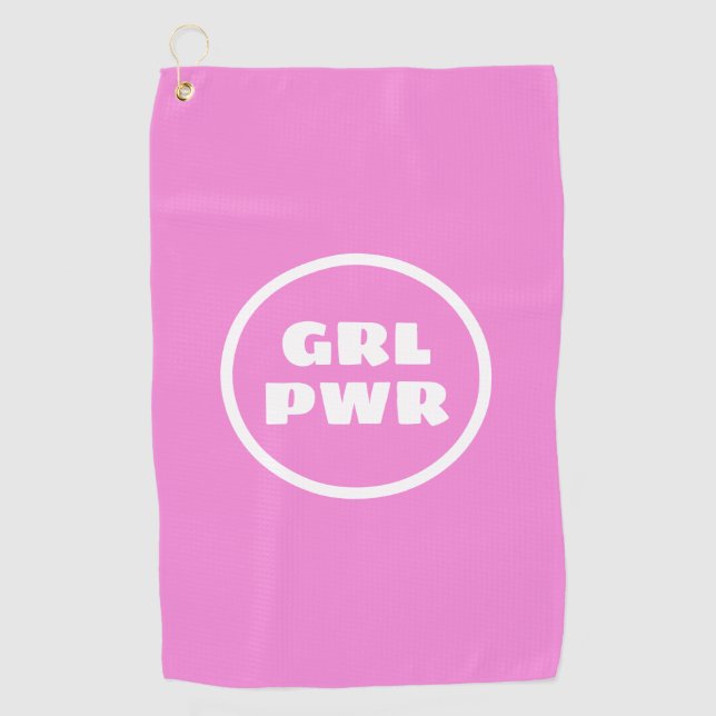 Serviette De Golf Girl Power - (Devant)