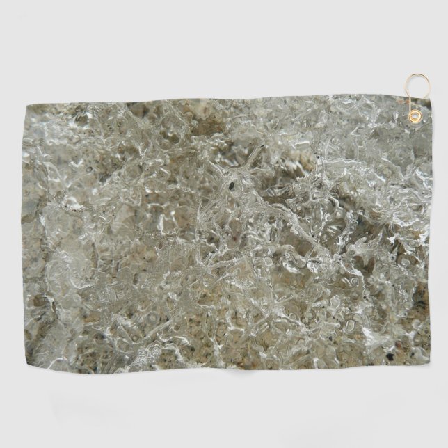 Serviette De Golf Glace glaciaire Texture nature Abstraite (Horizontal)