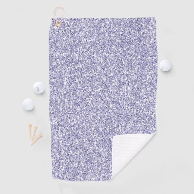 Serviette De Golf Glam Lavender Lilac Purple Parties scintillant     (En situation)