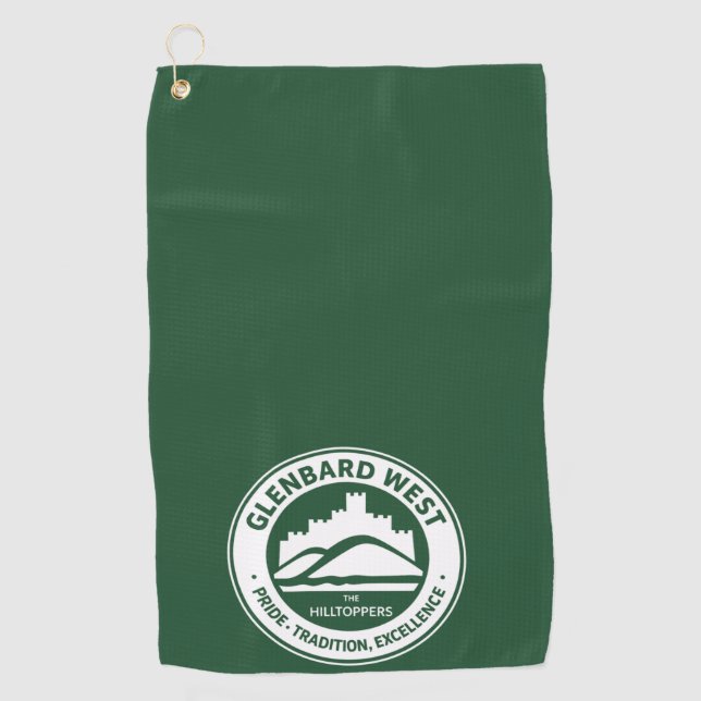 Serviette de golf Glenbard West | Glen Ellyn Hillt (Devant)