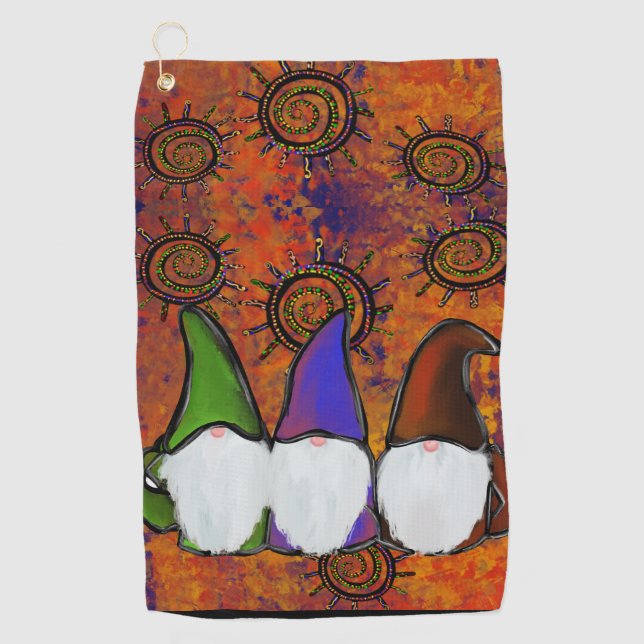 SERVIETTE DE GOLF  GNOMES         (Devant)