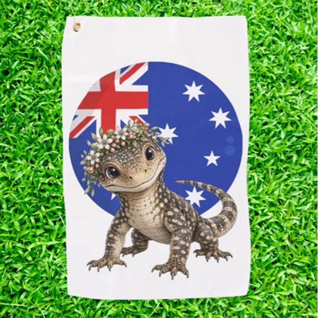 Serviette de golf Goanna Un petit morceau d'Austra (Créateur téléchargé)