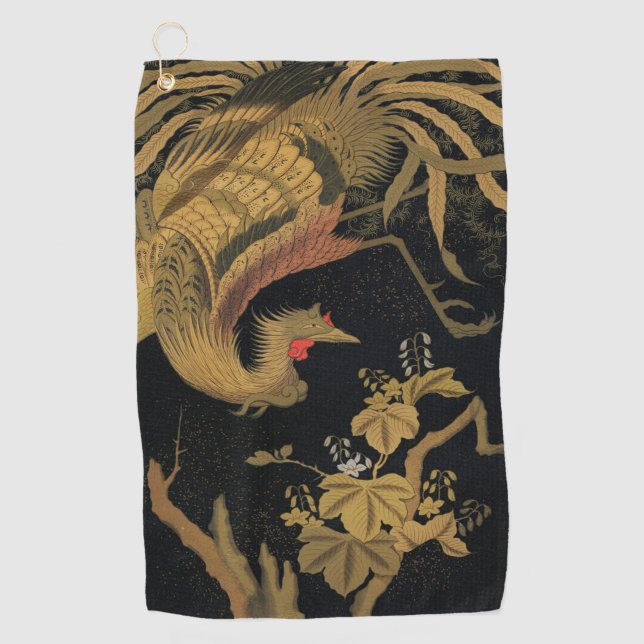 Serviette De Golf Golden Bird Classic japonais Antique (Devant)