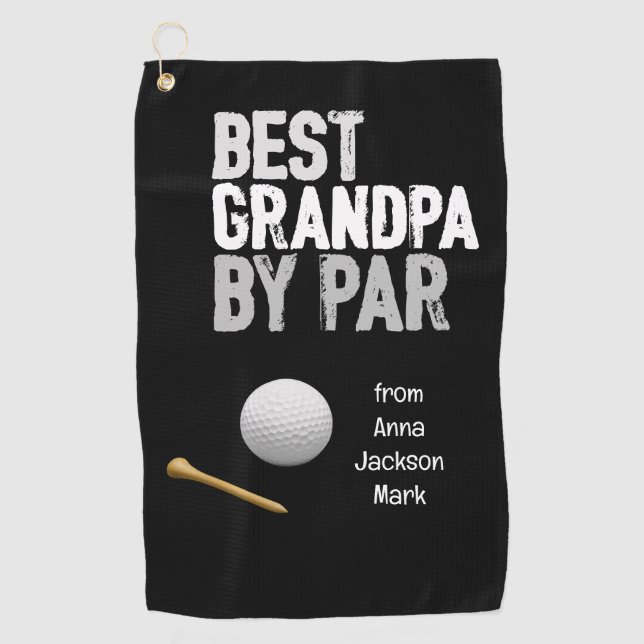 Serviette De Golf Golf best grand-pa par par pour grand-père (Devant)