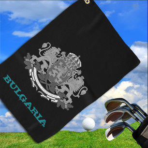 Serviette De Golf Golf Bulgarie & blason bulgare / drapeau