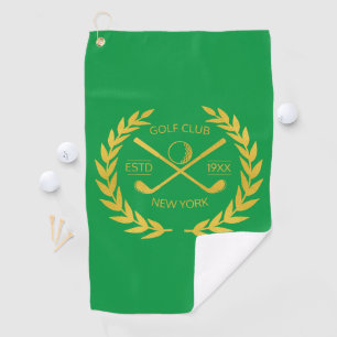 Serviette De Golf Golf Club Gold personnalisé Élégant minimaliste mo