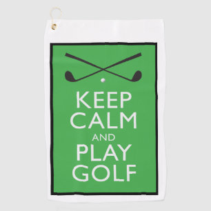 Serviette De Golf Golf de Keep Calm and Play - Golf Towne