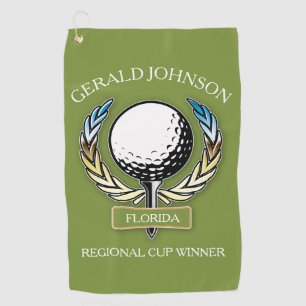 Serviette De Golf Golf Design Monogram Modèle Golf Towne