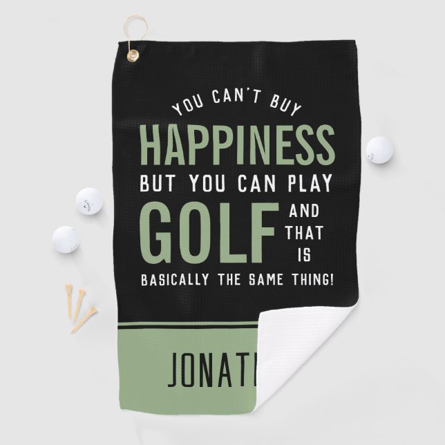 Serviette De Golf Golf est le bonheur Amoureux Golf (En situation)
