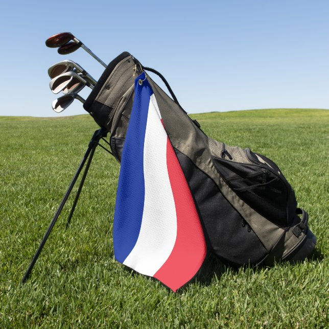 Serviette De Golf Golf France & Drapeau Français, Golf Paris / Sport (Vert)