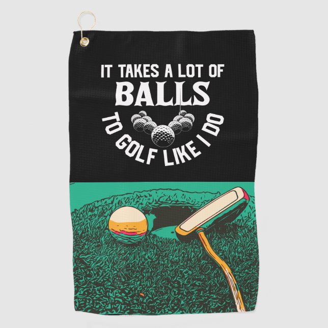 Serviette De Golf Golf Funny Golf dire Pour Golfer (Devant)