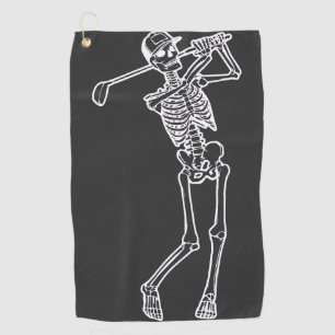 Serviette De Golf Golf Funny Golf Skeleton jouer Golfer