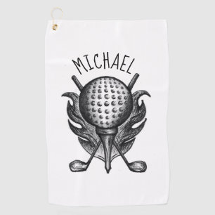 Serviette De Golf Golf Golf Club Cadeaux Golfeur Tee Ball Pen-and-In