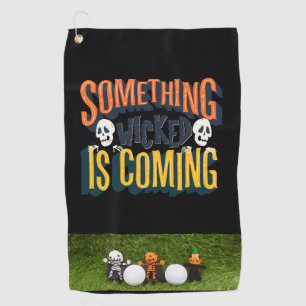 Serviette De Golf Golf Halloween avec monstre et balle de golf Golf