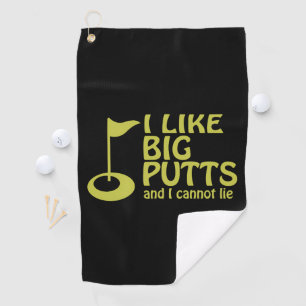 Serviette De Golf Golf Humour J'aime Big Putts