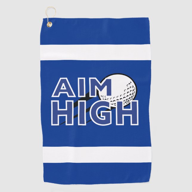 Serviette De Golf Golf Infusion "AIM HIGH" Golf Towne (Devant)