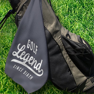 Serviette De Golf Golf Légende depuis la naissance Amusante Moderne