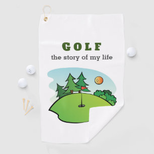 Serviette De Golf Golf l'histoire de ma vie drôle