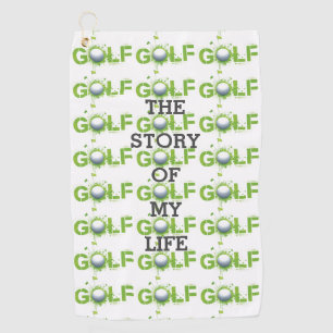 Serviette De Golf Golf l'histoire de ma vie drôle
