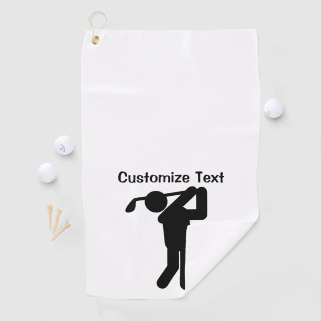 Serviette De Golf Golf masculin (En situation)