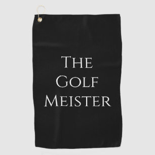 Serviette De Golf Golf Meister Funny Citation Noire