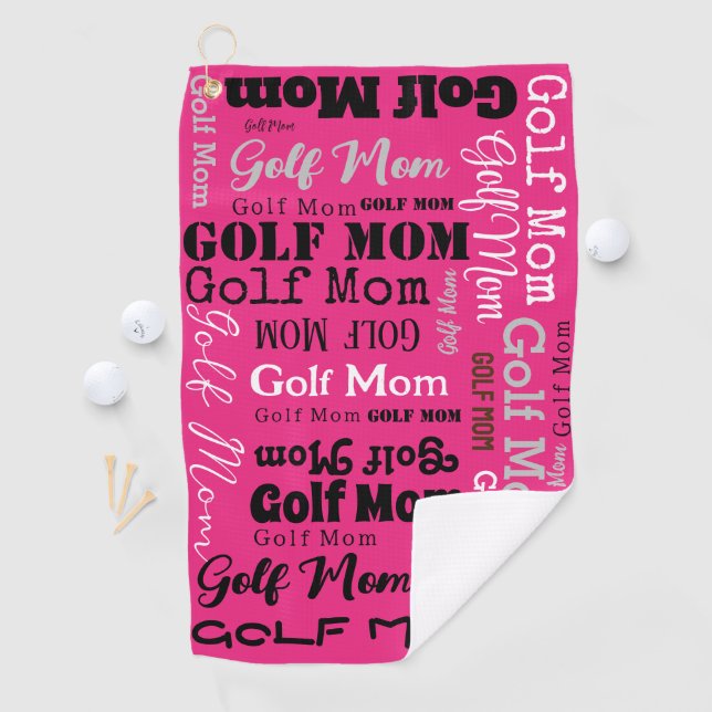 Serviette De Golf GOLF MÈRE Mère Mère Fête des mères Cadeau Golf Spo (En situation)