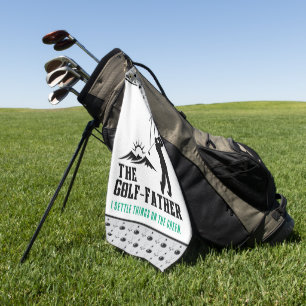 Serviette De Golf Golf-Père - Régler les choses sur le vert
