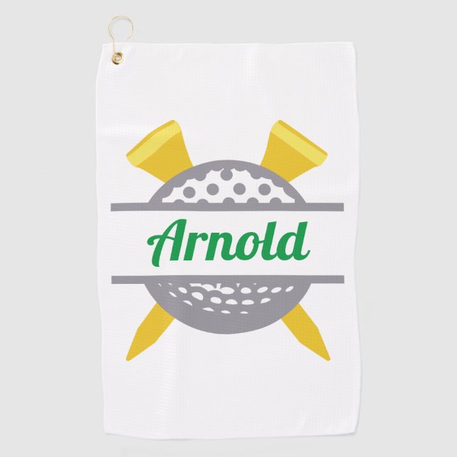 Serviette De Golf Golf personnalisé (Devant)