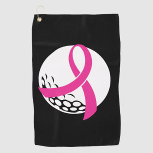 Serviette De Golf Golf Pink Ribbon Sensibilisation au cancer du sein