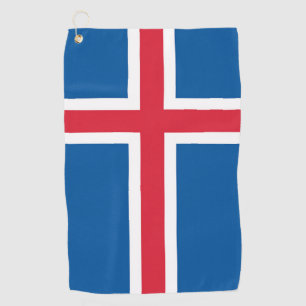 Serviette De Golf Golf Serviette avec drapeau d'Islande