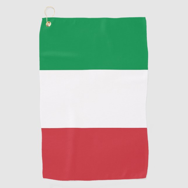 Serviette De Golf Golf Serviette avec drapeau d'Italie (Devant)