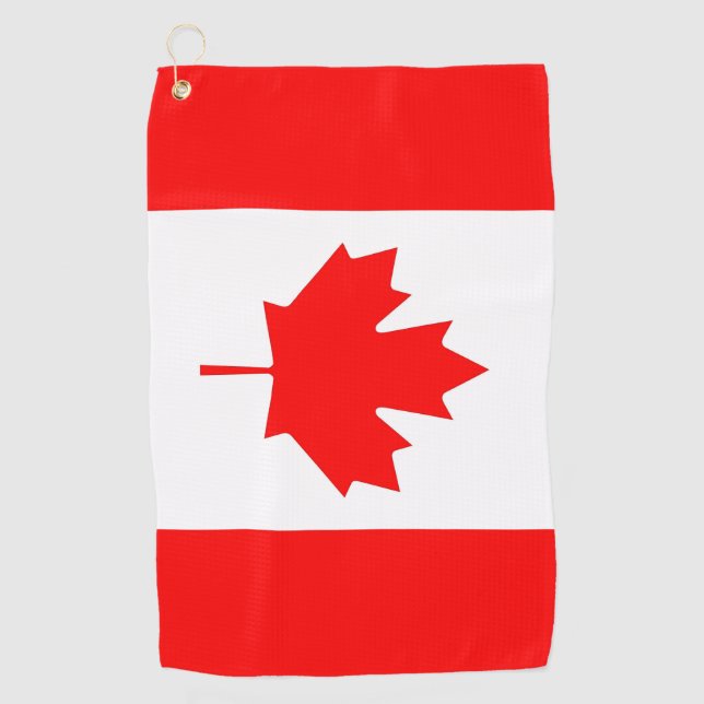 Serviette De Golf Golf Serviette avec drapeau du Canada (Devant)